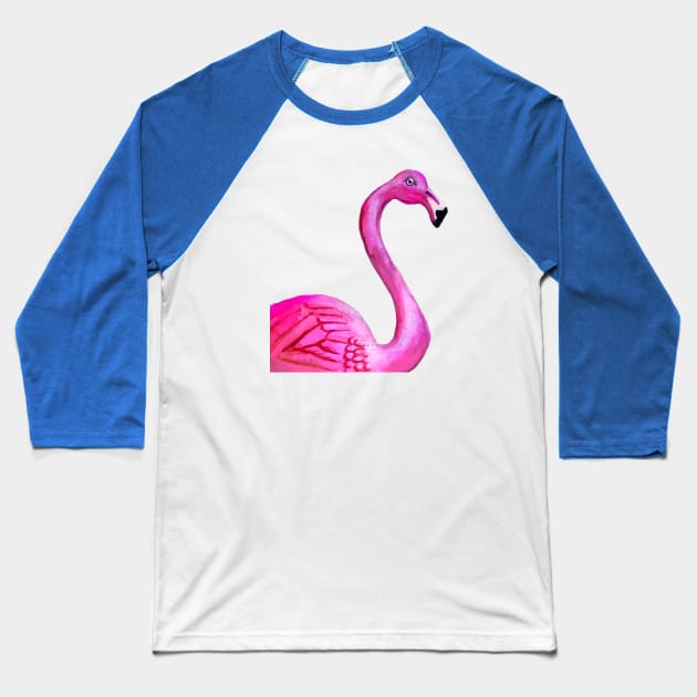 Flamingo Baseball T-Shirt by Bridgetdav